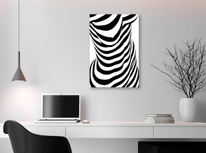 Картина - Жена зебра (1 част) Вертикална 60x90 см - Img 2