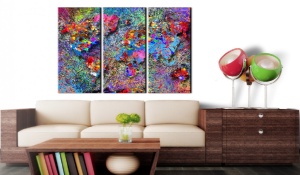 Картина от корк - Colourful Whirl [Cork Map] 90x60 см - Img 2