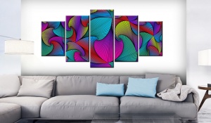Картина - Carousel of Colours 100x50 см - Img 2