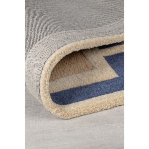Килим Илюзия Ретро Блокове Синьо 120X170 cm, Flair Rugs - Img 3
