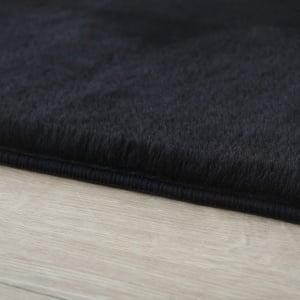 Килим Pouffy V1 Черен 200 x 200 см