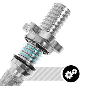 Комплект от 2 части гири 2x15 кг, Songmics, черен, 35x16x16 см