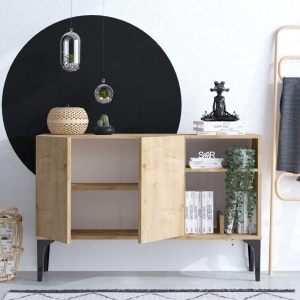 Конзола Оскар Дъб 120x80x40 см - Img 3