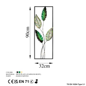 Метална картина Timeyi Мултиколор 32x90 см - Img 7
