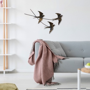 Метална картина Wallow Мултиколор 42x70 см - Img 3