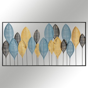 Метална картина Zevahir Многоцветна 115x3x60 см - Img 6
