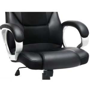 Офис стол, Songmics, черен, 67x67.3x126 см - Img 6