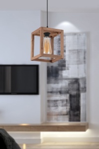 Полилей „Cube“ в кафяво, 16x16x60 см