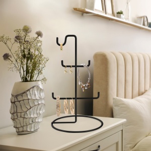 Поставка за бижута TK Черен 15x15x27 см - Img 2