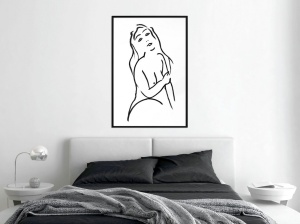 Постер - Форма на жена, с черна рамка, 20x30 см - Img 2