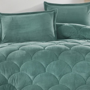 Пухкаво одеяло Fluffy V23 Mint 195x215 см - Img 2