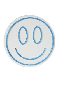 Светеща LED декорация за стена Smiley Синя 27 см - Img 6