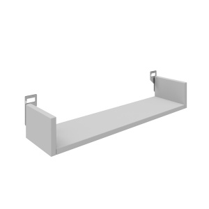 Стенен рафт Derva, Pako World, бял, 60x15x10 см