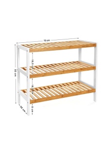 Шкаф за обувки, Songmics, LBS03H, Бамбук, 70 x 26 x 55 см - Img 6