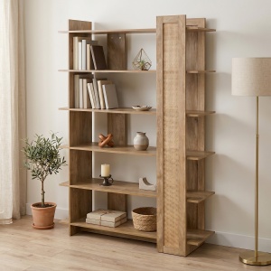 Biblioteca, Oslo, Stejar, 100x32x146.5 cm