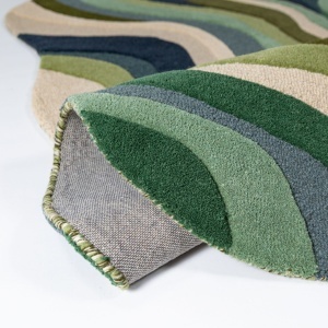 Covor oval Envy Wool Verde 140x200 cm - Img 2