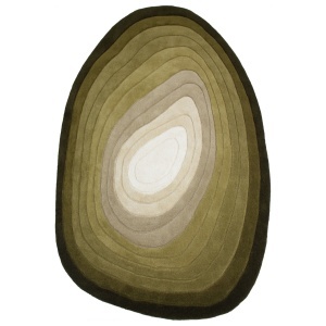 Covor Puddle Ombre Wool Verde 200x290 cm - Img 2