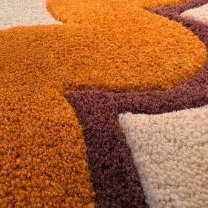 Covor Wiggle Wool Portocaliu 160x230 cm - Img 3