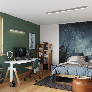 LED полилей 4000K, Pinne, сив, 200x6x6 см - Img 11