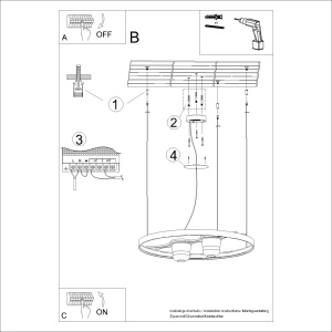 LED полилей 4000K, Rio Bio 78, черен, 78x78x200 см - Img 11