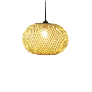 Lustra Universe E27 бамбук естествен 38x38x31+ cm - Img 2