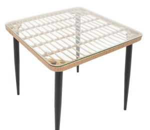 Naoki B Pako World Natural 80x80x78 cm комплект градинска маса и столове 5 броя - Img 4
