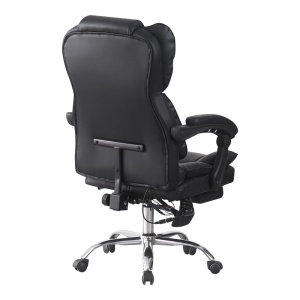 Scaun de birou cu suport picioare si masaj, Ekse, Pako, Negru 64.5x75x119 cm - Img 2