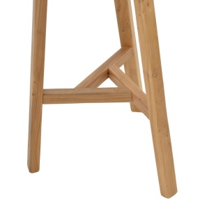 Бар стол Fabrio дърво от кестен цвят натурален 38x38x71 см - Img 4
