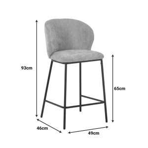 Бар стол Karg Grey 49x46x93 cm - Img 5