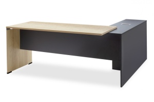 Бюро Lotus Oak, Антрацит 180x160x75 см - Img 1