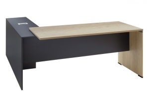 Бюро Lotus Oak, Антрацит 180x160x75 см - Img 2