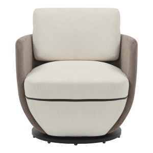 Въртящ се фотьойл Coupa Pako World Beige 75x77x79 cm - Img 4