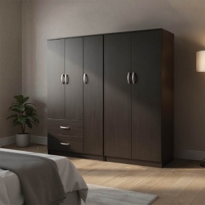 Гардероб с 5 врати, Athos I V21, венге, 170x42x180 см