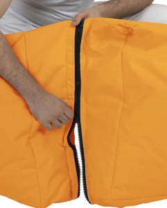 Градински фотьойл с пуф Siesta Orange 180x55x40 cm - Img 10
