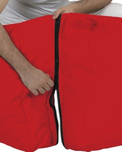 Градински фотьойл с пуф Siesta Red 180x55x40 cm - Img 3
