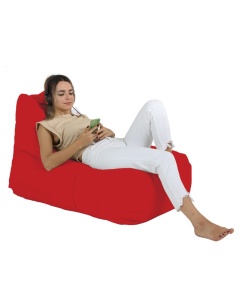 Градински фотьойл с пуф Trendy Red 105x65x75 cm - Img 4