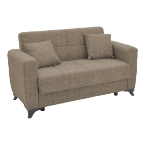 Двуместен диван с място за съхранение Modesto Pako Pako World Светлокафяв 155x85x80 cm - Img 1
