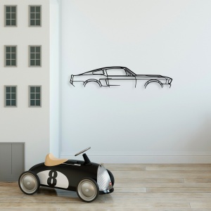 Декоративен метален аксесоар за стена Model-610 Black 70x15 cm - Img 4