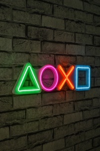 Декоративен LED аксесоар за стена Play Station Multicolour 57x15x2 cm - Img 2