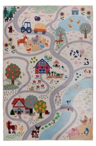 Детски килим Magic Kids ML сив 160x230 см - Img 1