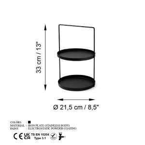 Държач за бижута Tilos Black 21x33 cm - Img 7