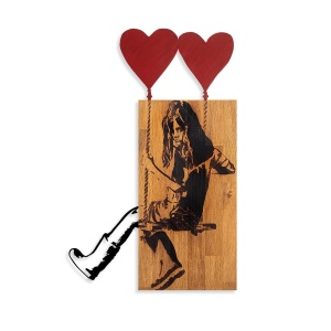 Картина от дърво и метал Banksy Нук 50x80x3 см - Img 6