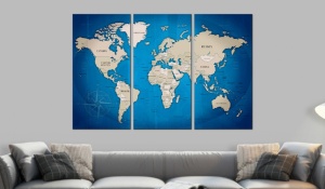 Картина от корк - Ink Journey [Cork Map] 60x40 см - Img 2