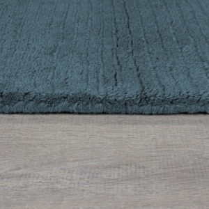 Килим с текстурирана вълнена рамка синьо 200X290 см, Flair Rugs - Img 5