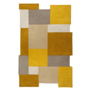 Килим Collage Жълт Охра/Естествен 150X240 см, Flair Rugs - Img 2