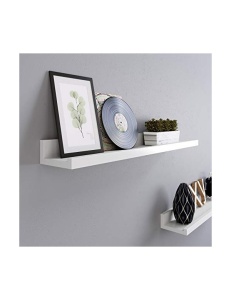 Комплект от 2 висящи рафта, Songmics, LWS60WT, бял, 60 x 10 cm - Img 4