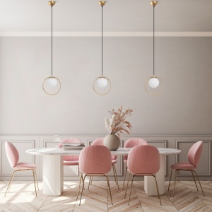 Комплект полилей Dolunay златисто 15x15x126 см - Img 4