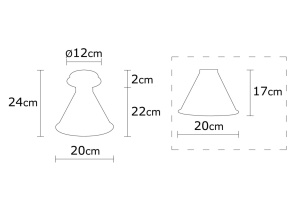 Люстра Берчесте Черен 20x24 см - Img 4
