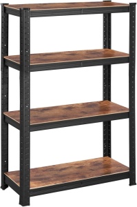 Метален рафт Songmics Черен 520 кг 40 x 80 x 160 см