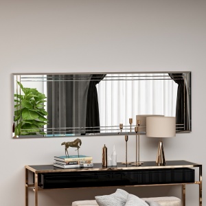 Огледало за стена Buhem Бяло 40x120x2.2 см - Img 2
